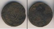 Монета 1741 – 1761 Елизавета Петровна 1 деньга Медь 1759