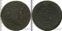 Монета 1762 – 1796 Екатерина II 10 копеек Медь 1769