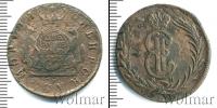 Монета 1762 – 1796 Екатерина II 2 копейки Медь 1775