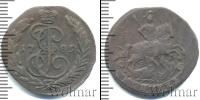 Монета 1762 – 1796 Екатерина II 1 копейка Медь 1789