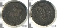 Монета 1741 – 1761 Елизавета Петровна 1 деньга Медь 1758