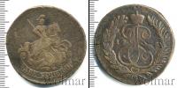 Монета 1762 – 1796 Екатерина II 2 копейки Медь 1765