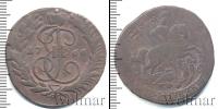 Монета 1762 – 1796 Екатерина II 2 копейки Медь 1766