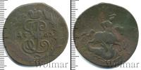 Монета 1762 – 1796 Екатерина II 2 копейки Медь 1763