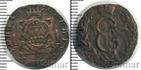 Монета 1762 – 1796 Екатерина II 1 деньга Медь 1777