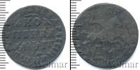 Монета 1689 – 1725 Петр I 1 копейка Медь 1713
