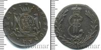 Монета 1762 – 1796 Екатерина II 1 копейка Медь 1776