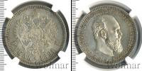 Монета 1881 – 1894 Александр III 1 рубль Серебро 1891