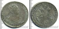 Монета 1725 – 1727 Екатерина I 1 полтина Серебро 1727