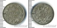 Монета 1881 – 1894 Александр III 25 пенни Серебро 1890