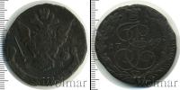 Монета 1762 – 1796 Екатерина II 5 копеек Медь 1769
