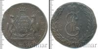 Монета 1762 – 1796 Екатерина II 10 копеек Медь 1773