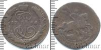 Монета 1762 – 1796 Екатерина II 1 копейка Медь 1766