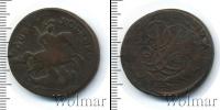 Монета 1741 – 1761 Елизавета Петровна 2 копейки Медь 1758