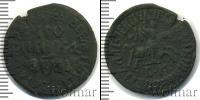 Монета 1689 – 1725 Петр I 1 копейка Медь 1711