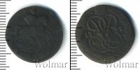 Монета 1741 – 1761 Елизавета Петровна 1 деньга Медь 1759