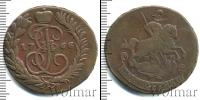 Монета 1762 – 1796 Екатерина II 2 копейки Медь 1766