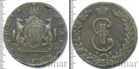 Монета 1762 – 1796 Екатерина II 10 копеек Медь 1776