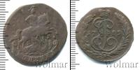Монета 1762 – 1796 Екатерина II 1 копейка Медь 1789