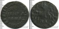 Монета 1689 – 1725 Петр I 1 копейка Медь 1710