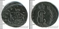 Монета 1762 – 1796 Екатерина II 1 деньга Медь 1773