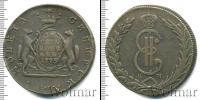Монета 1762 – 1796 Екатерина II 10 копеек Медь 1775