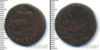 Монета 1741 – 1761 Елизавета Петровна 1 деньга Медь 1759