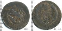 Монета 1762 – 1796 Екатерина II 2 копейки Медь 1763