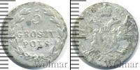 Монета 1801 – 1825 Александр I 5 грошей Серебро 1820