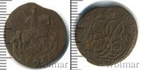 Монета 1741 – 1761 Елизавета Петровна 1 деньга Медь 1758