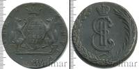 Монета 1762 – 1796 Екатерина II 10 копеек Медь 1776