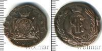 Монета 1762 – 1796 Екатерина II 1 копейка Медь 1776