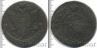 Монета 1762 – 1796 Екатерина II 5 копеек Медь 1774