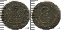 Монета 1762 – 1796 Екатерина II 1 полушка Медь 1768