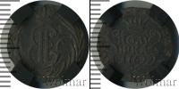 Монета 1762 – 1796 Екатерина II 1 полушка Медь 1769