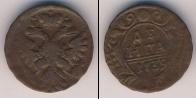 Монета 1730 – 1740 Анна Иоанновна 1 деньга Медь 1739