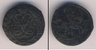 Монета 1741 – 1761 Елизавета Петровна 1 полушка Медь 1759