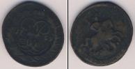 Монета 1741 – 1761 Елизавета Петровна 2 копейки Медь 1759