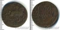Монета 1741 – 1761 Елизавета Петровна 1 копейка Медь 1757