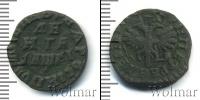 Монета 1689 – 1725 Петр I 1 деньга Медь 1714
