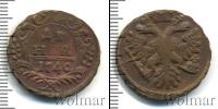 Монета 1730 – 1740 Анна Иоанновна 1 деньга Медь 1740