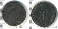 Монета 1762 – 1796 Екатерина II 1 деньга Медь 1767