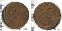Монета 1730 – 1740 Анна Иоанновна 1 деньга Медь 1740