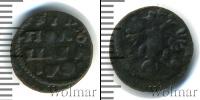 Монета 1689 – 1725 Петр I 1 полушка Медь 1721