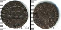 Монета 1689 – 1725 Петр I 1 деньга Медь 1712