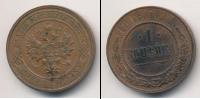Монета 1894 – 1917 Николай II 1 копейка Медь 1916