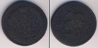 Монета 1741 – 1761 Елизавета Петровна 2 копейки Медь 1758