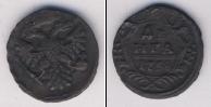 Монета 1730 – 1740 Анна Иоанновна 1 деньга Медь 1738