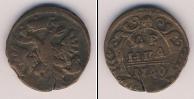 Монета 1730 – 1740 Анна Иоанновна 1 деньга Медь 1740