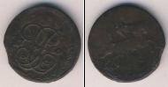 Монета 1741 – 1761 Елизавета Петровна 1 деньга Медь 1760